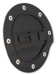 DRAKE Fuel Door (Black, feat. GT Logo) for Mustang 5.0L GT 2015-23 | #FR3Z-6640526-GA - Available from NEMESISUK.COM