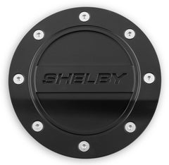 Fuel Door (Black, feat. Shelby logo) for Mustang 2015-23 | #FS3Z-6640526-SA | Drake Muscle Cars