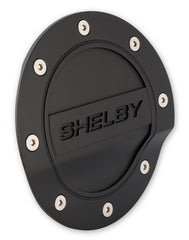 Fuel Door (Black, feat. Shelby logo) for Mustang 2015-23 | #FS3Z-6640526-SA | Drake Muscle Cars
