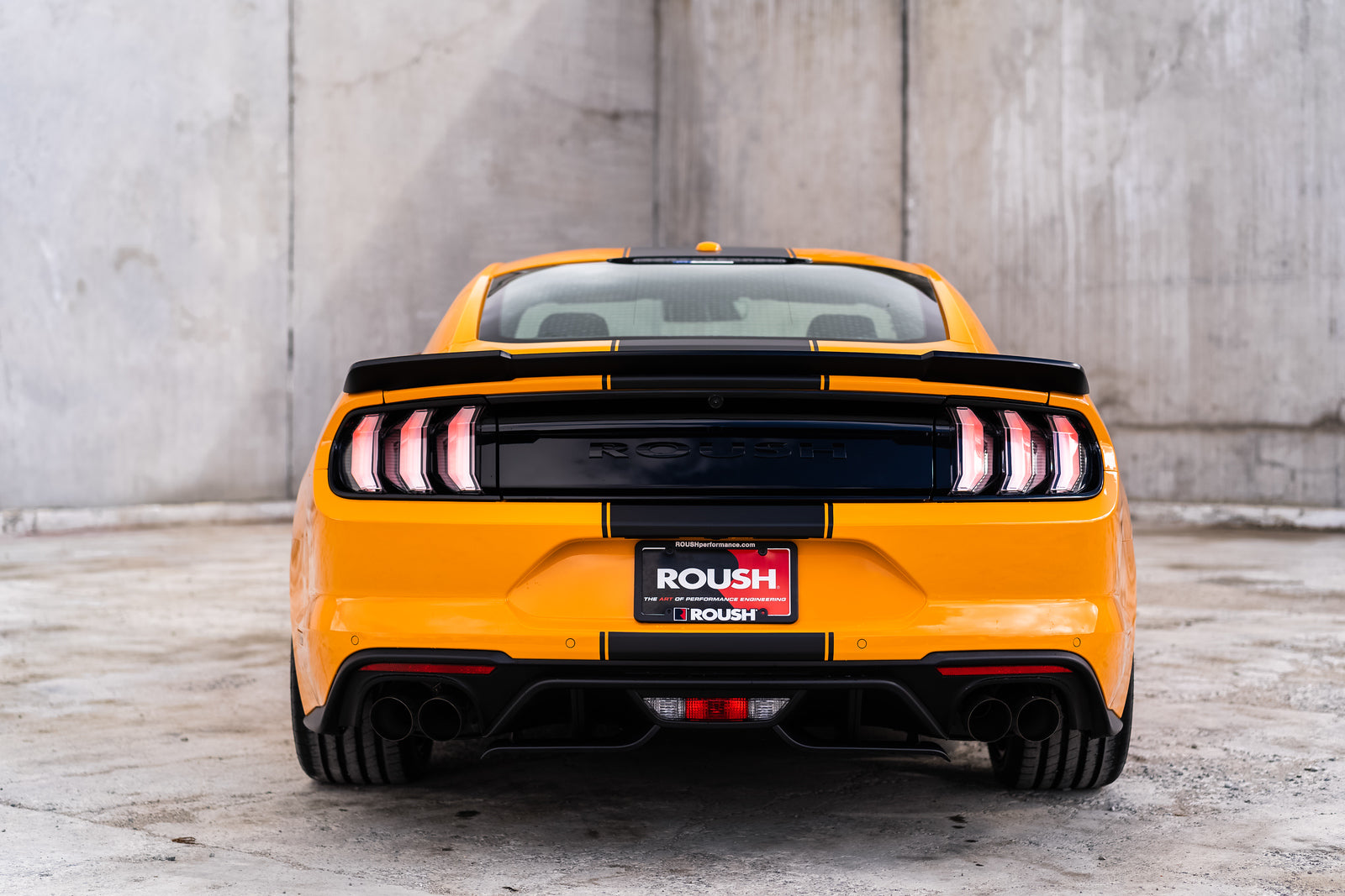 ROUSH Rear Valance Aero Foil Kit for Mustang 5.0L GT 2018-23 | #422085 - Available from NEMESISUK.COM