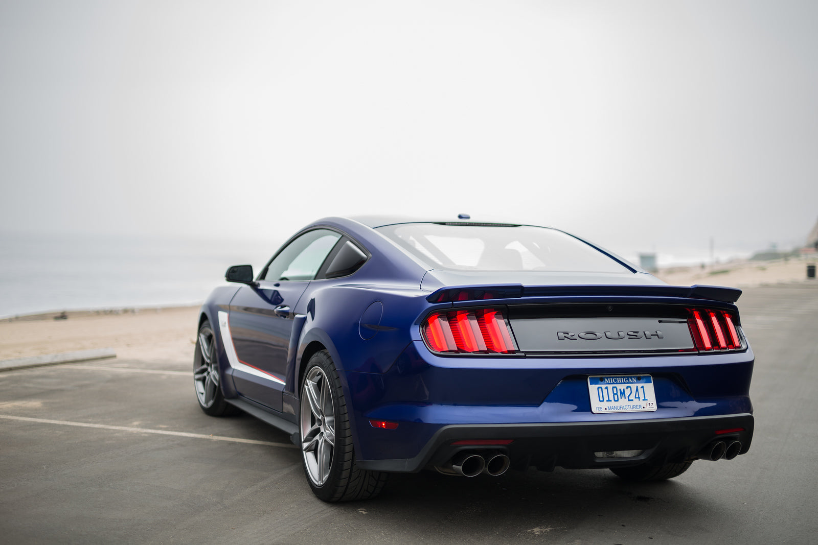 ROUSH Rear Spoiler (Primed/Unpainted) for Ford Mustang 2015-23 | #421883 - Available from NEMESISUK.COM