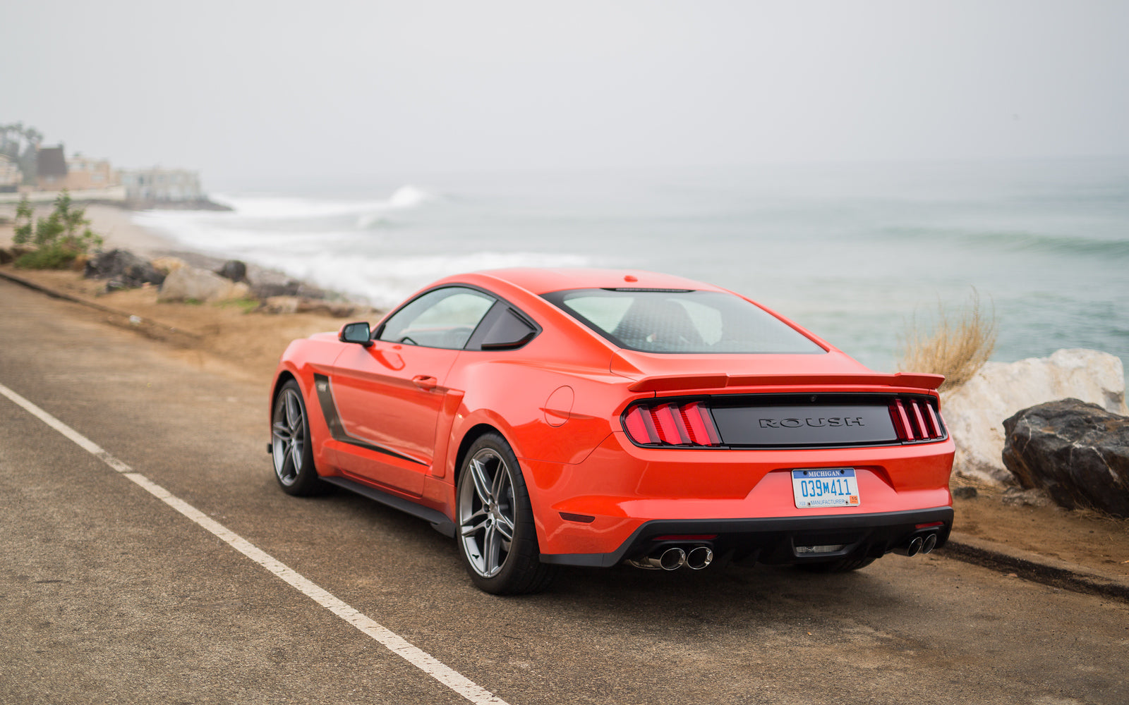 ROUSH Rear Spoiler (Primed/Unpainted) for Ford Mustang 2015-23 | #421883 - Available from NEMESISUK.COM