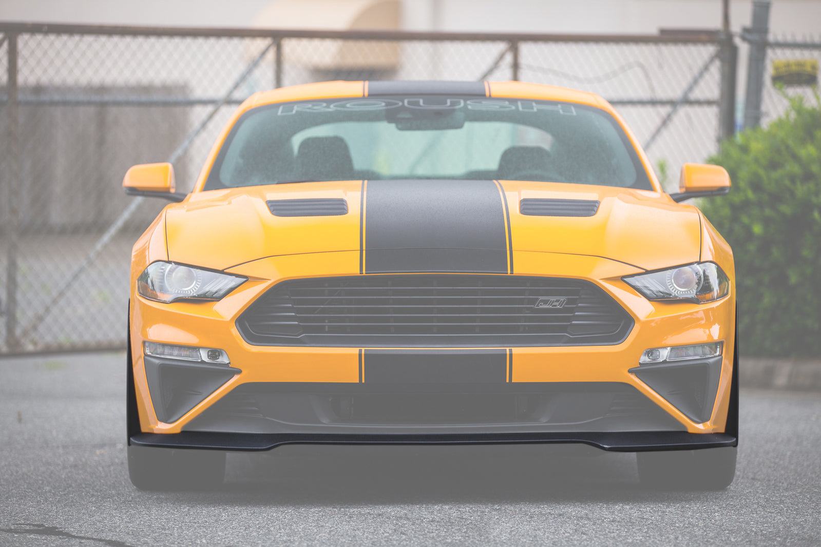 ROUSH Chin Spoiler and Wheel Shroud 3-Piece Aero Kit for Mustang 2018-23 | #422082 - Available from NEMESISUK.COM
