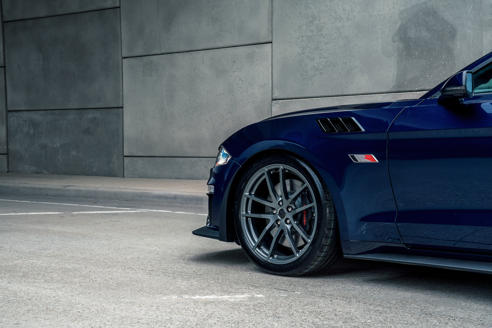 ROUSH Chin Spoiler and Wheel Shroud 3-Piece Aero Kit for Mustang 2018-23 | #422082 - Available from NEMESISUK.COM