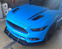 Carbon Fibre Front Splitter with Rods for Mustang 5.0L GT 2015-17 (Perf. Pack) | #CW-201510 | APR Performance - Available from NEMESISUK.COM