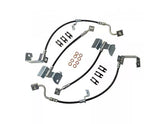 Stainless Steel Brake Line Kit Clear / Black for Mustang GT500 2013-14 | #22535 | J&M