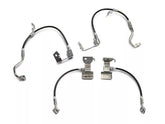 Stainless Steel Brake Line Kit Clear / Black for Mustang S197 2005-14 | #22530 | J&M