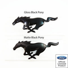 Ford Rear Pony Emblem (Matte Black) for Mustang 2015-22 | #EM0005RHRM - Available from NEMESISUK.COM