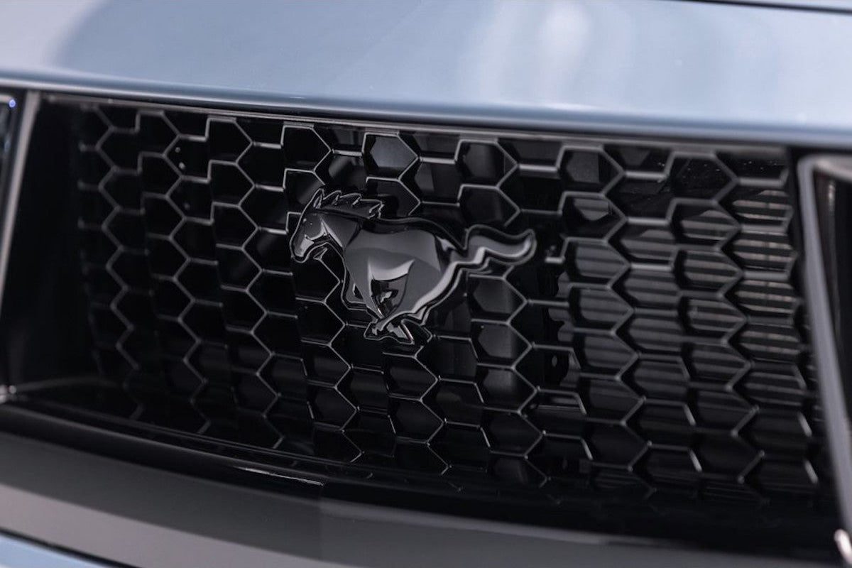 Front Running Pony Emblem Gloss Black for Mustang 2024+ | #PR3Z-8A224-B | Ford - Available from NEMESISUK.COM