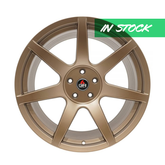 Seven Spoke Satin Bronze Wheel Set 19x10 (x4) Square for Mustang 2005-23 & 24+ | Project 6GR - Available from NEMESISUK.COM