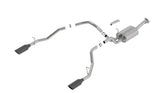 S-Type Cat-Back Exhaust (Black Tips) for RAM 1500 2019-25 | #140752BC | Borla - Available from NEMESISUK.COM