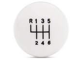 6-Speed Retro Style Shift Knob (Black/White) for Mustang 2011-14 | #41214/15 | Modern Billet