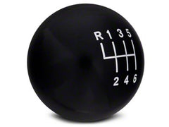 6-Speed Retro Style Shift Knob (Black/White) for Mustang 2011-14 | #41214/15 | Modern Billet