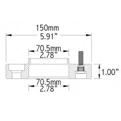 Hubcentric Wheel Spacers 1in/25mm (Pair) for Mustang 2015-23 | #5450-5450-A14 | Coyote Accessories