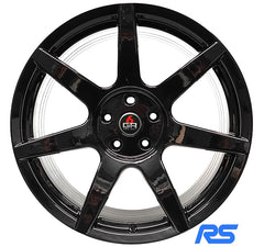 Type 'SEVEN' Wheels Set of 4 (Gloss Black) 19x9.5" for Focus RS | #6GR-SEVEN1995510642GB633 | Project 6GR
