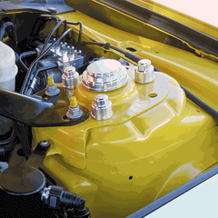 Satin Strut Tower Billet Cap Covers 8pc for Mustang 2015-23 | #1131-15 | UPR