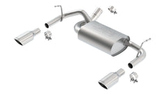 Axle-Back Touring Exhaust for Jeep Wrangler 3.6L 2012-18 | #11834| Borla - Available from NEMESISUK.COM