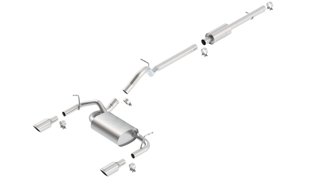 Cat-Back Touring Exhaust for Jeep Wrangler 3.6L 2012-18 | #140459 | Borla - Available from NEMESISUK.COM