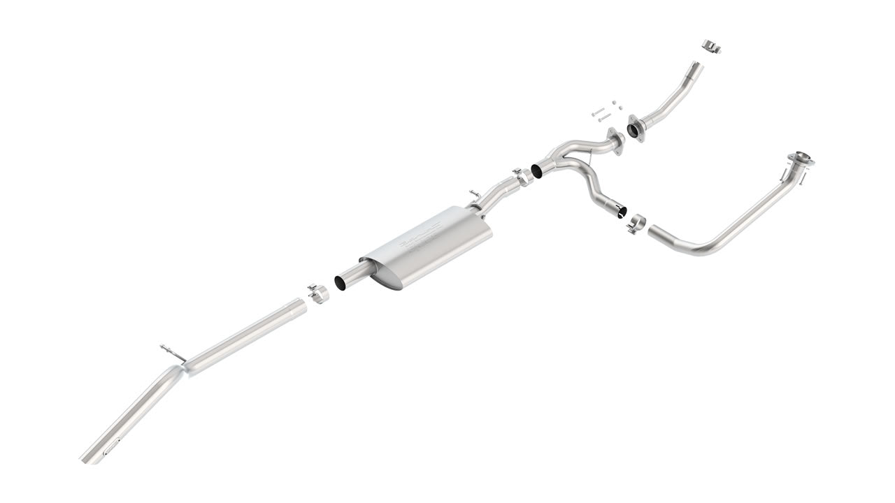 Cat-Back S-Type High-clearance Exhaust for Jeep Wrangler 3.6L 2012-18 | #140634 | Borla - Available from NEMESISUK.COM