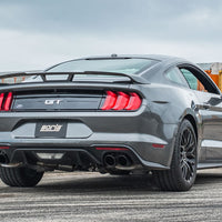 BORLA Cat-Back 'Touring' ECE-Approved Active Exhaust (Black Tips) for Mustang 5.0L GT 2018-23 | #1014045BC