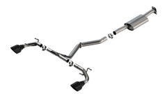 S-Type Cat-Back Exhaust (Black Tips) For Toyota GR86 2.4L 2022-24 #140909BC | Borla - Available from NEMESISUK.COM