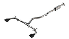 ATAK Cat-Back Exhaust (Black Tips) For Toyota GR86 2.4L 2022-24 #140910BC | Borla - Available from NEMESISUK.COM