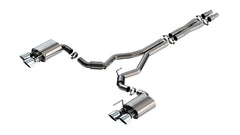S-Type Cat-Back Exhaust For Mustang Dark Horse 2024+ | #140964 Chrome | Borla - Available from NEMESISUK.COM