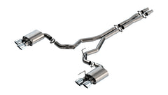 ATAK Cat-Back Exhaust For Mustang Dark Horse 2024+ | #140965 Chrome | Borla - Available from NEMESISUK.COM