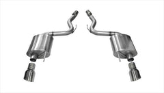 CORSA Axle-Back 'Touring' Exhaust (Polished Tips) for Mustang 5.0L GT 2015-17 | #14329
