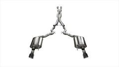 Corsa 'Sport' Cat-Back Exhaust (Black Tips) for Mustang (Convertible) 5.0L GT 2015-17 | #14341BLK - Available from NEMESISUK.COM