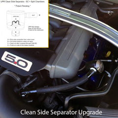 UPR Clean Side Separator Short Single Valve Oil Catch Can (Black) for Mustang 2018-23 - Available from NEMESISUK.COM
