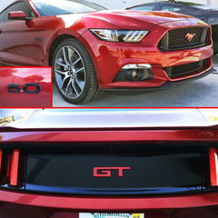 Ford Rear GT Emblem (Race Red) for Mustang 5.0L GT 2015-22 | #EM0005GTRR - Available from NEMESISUK.COM