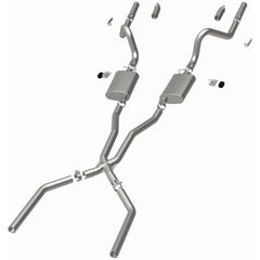 Crossmember-Back Street Exhaust for Mustang I6/V8 1967-70 | #15816 | MagnaFlow