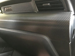 Dash Overlay Vinyl Kit (Black Carbon Fibre) for Mustang 2015-23 | #15FM_DOK_CF - Available from NEMESISUK.COM