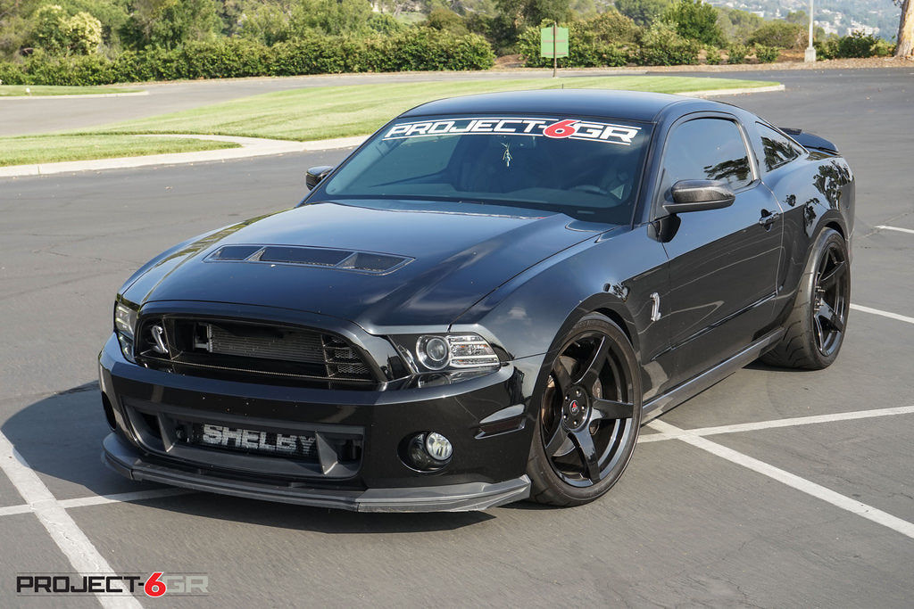 FIVE Gloss Black 20x10 & 20x11 (Staggered) Wheel Set for Mustang 2005-23 & 2024+ | Project 6GR