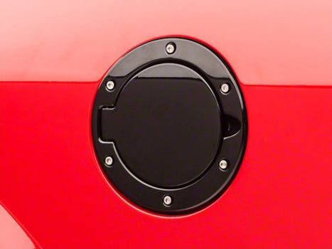 Black Fuel Door Cover For Mustang 2015-2021 - ABS Gas Tank Lid Replacement