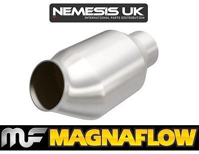 MagnaFlow 2.25in/58mm Angled Universal High Flow Catalytic Converter 200 Cell | #59975 - Available from NEMESISUK.COM