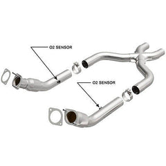 Ford Mustang GT 5.0 11-14 MagnaFlow High Flow Catalytic Converters Exhaust 16399