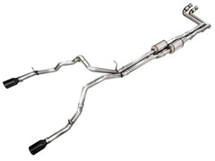 OFG True Dual Cat-Back Exhaust Diamond Black Tips for RAM 1500 3.0TT | #3015-33530 | AWE Tuning