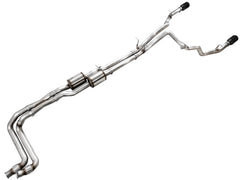 OFG True Dual Cat-Back Exhaust Diamond Black Tips for RAM 1500 3.0TT | #3015-33530 | AWE Tuning