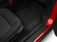 Ford Rubber Floor Mats with Running Pony Logo for Ford Mustang 2005-09 | #6R3Z-6313300-A - Available from NEMESISUK.COM