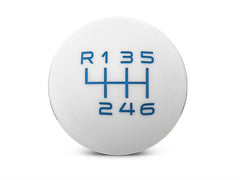 RTR Shift Knob (White/Blue) for Mustang 2005-14 | #387315.  Available from NEMESISUK.COM