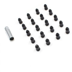 Coyote Wheel Accessories 1.38" Spline Wheel Nut Kit for Ford Mustang 1965-2014 | #64K542BLK - Available from NEMESISUK.COM