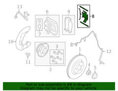 Front 6 Pot Brembo Caliper Retainer Clip Kit for Mustang 2015-23 | #FR3Z-2068-C | Ford