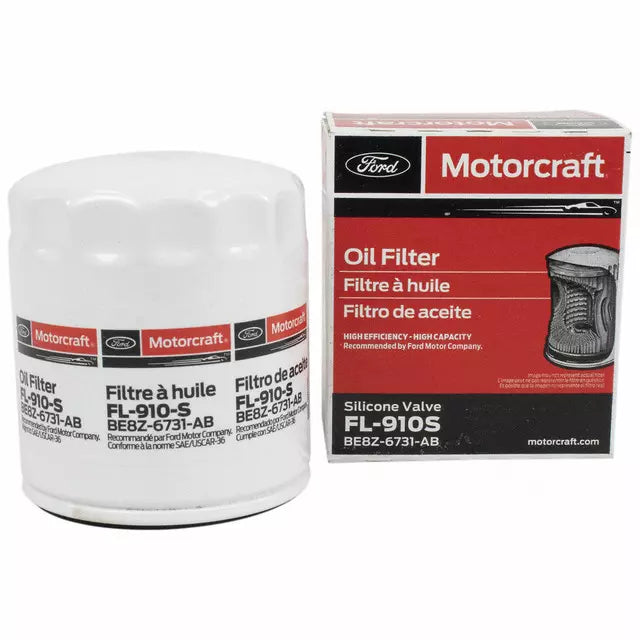 Motorcraft Oil Filter FL910S for Mustang EcoBoost 2.3L 2015-23 | #BE8Z-6731-AB | Ford