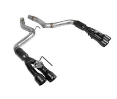 FLOWMASTER 'Outlaw' Axle-Back Exhaust (Black Tips) for Mustang 5.0L GT 2018-22 | #817824 - Available from NEMESISUK.COM