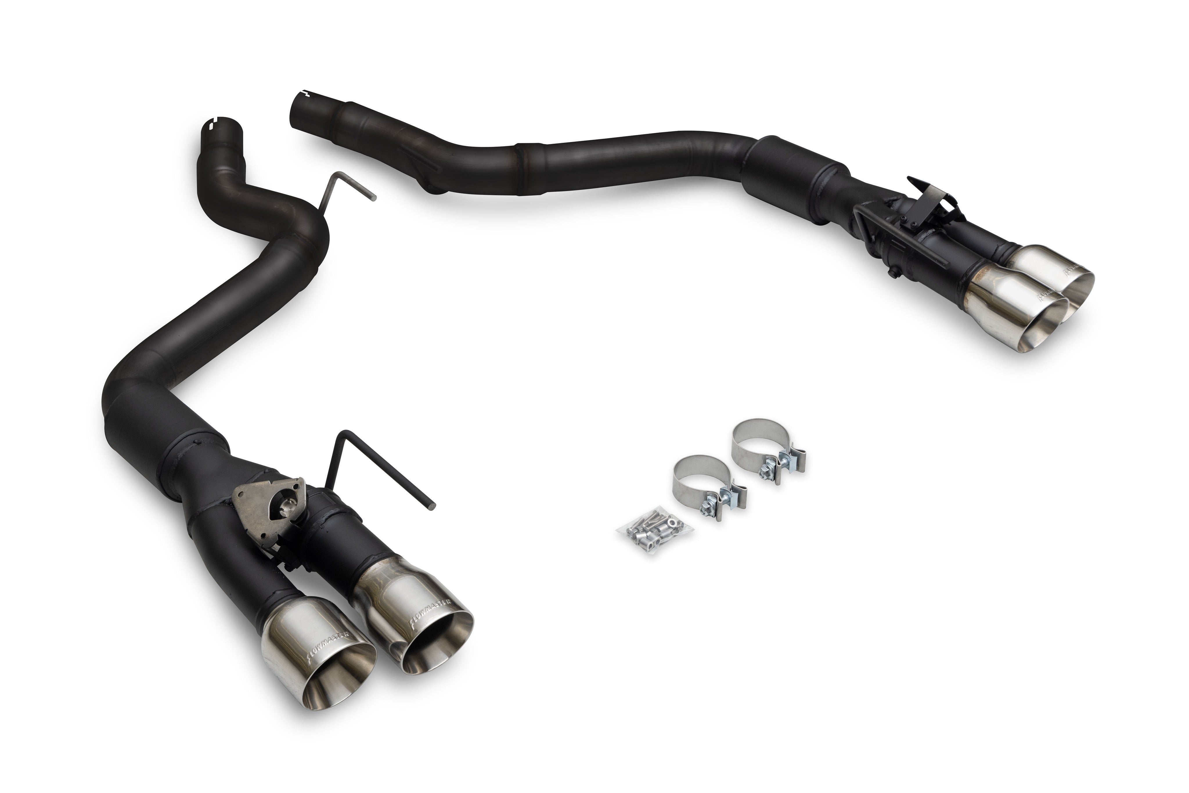 Outlaw Axle-Back Exhaust (Polished Tips) for Mustang 5.0L GT 2024+ | #818164 | Flowmaster - Available from NEMESISUK.COM