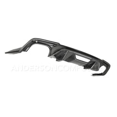 ANDERSON COMPOSITES Rear Valance 'Type OE' Quad Tip Rear Diffuser (Carbon Fibre) for Mustang 2018-20 | #AC-RL18FDMU-AO - Available from NEMESISUK.COM