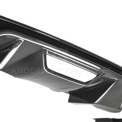 Anderson Composites - Carbon Fibre Type OE Quad Tip Rear Diffuser - Mustang 2018 -20 | #AC-RL18FDMU-AO - Available from NEMESISUK.COM