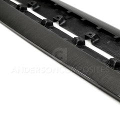 ANDERSON COMPOSITES 'Type-GR GT350 Style' Rocker Panel Splitters (Carbon Fibre) for Mustang 2015-20 | #AC-SS15FDMU-GR